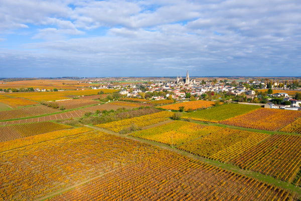 Vue drone Saumur AOC